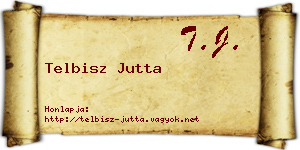 Telbisz Jutta névjegykártya
